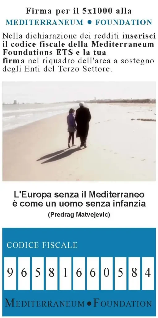 Firma per il 5x1000 alla Mediterraneum Foundation